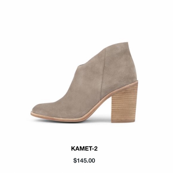 JEFFREY CAMPBELL — TAN, SUEDE, ZIP BLOCK HEEL ANKLE BOOTS, KAMET 2 BOOTS, US 6 - Picture 3 of 11